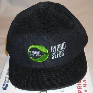 Vintage Swingster Cargill Hybrid Seeds Corduroy snapback farmer trucker hat cap